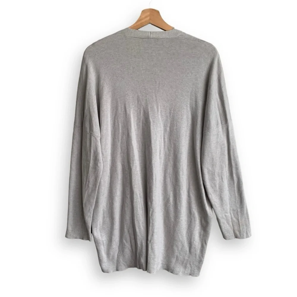 Eileen Fisher Cardigan L Pearl Cotton Silk Blend - Picture 10 of 13